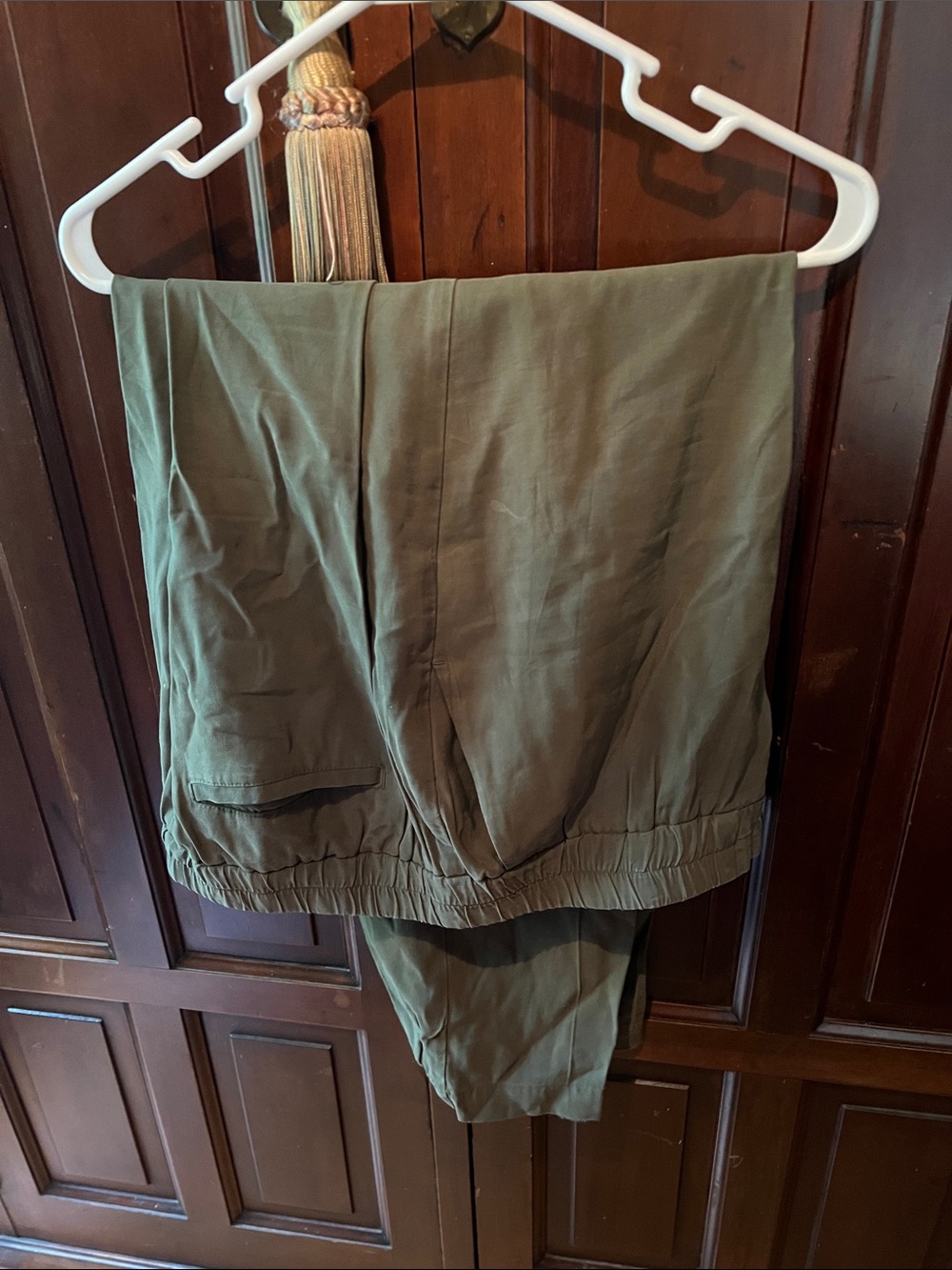 A New Day Olive gathered Waist jogger Pants size XL